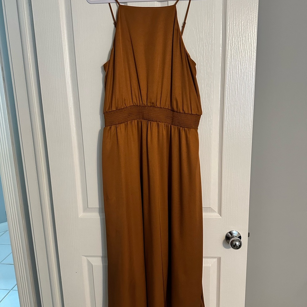 Ann Taylor Sleeveless Copper color midi length